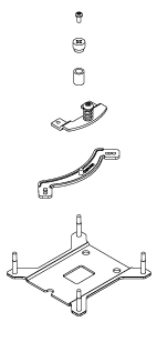 Noctua mount vertical assembly diagram