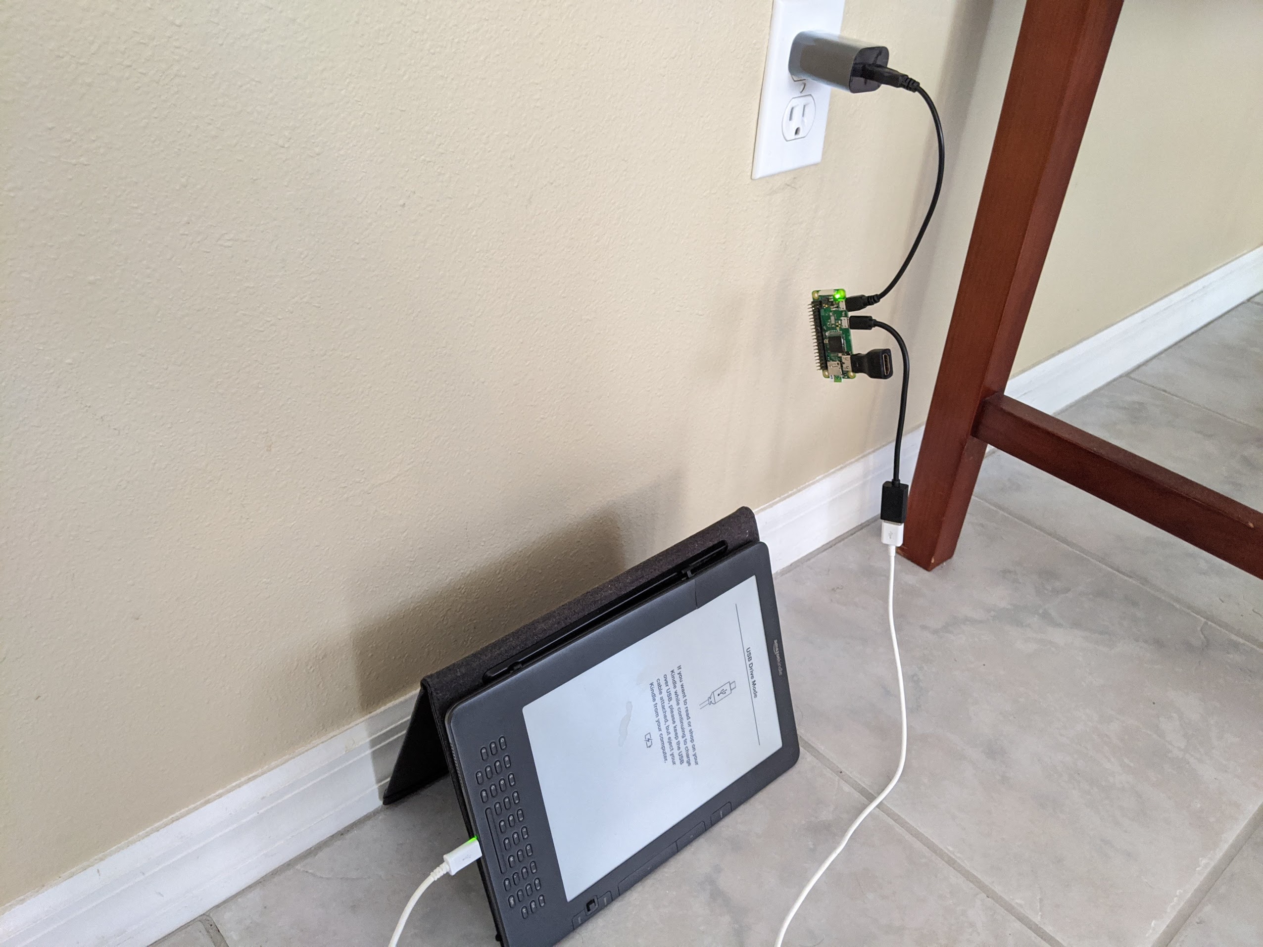 Pi connected to Kindle