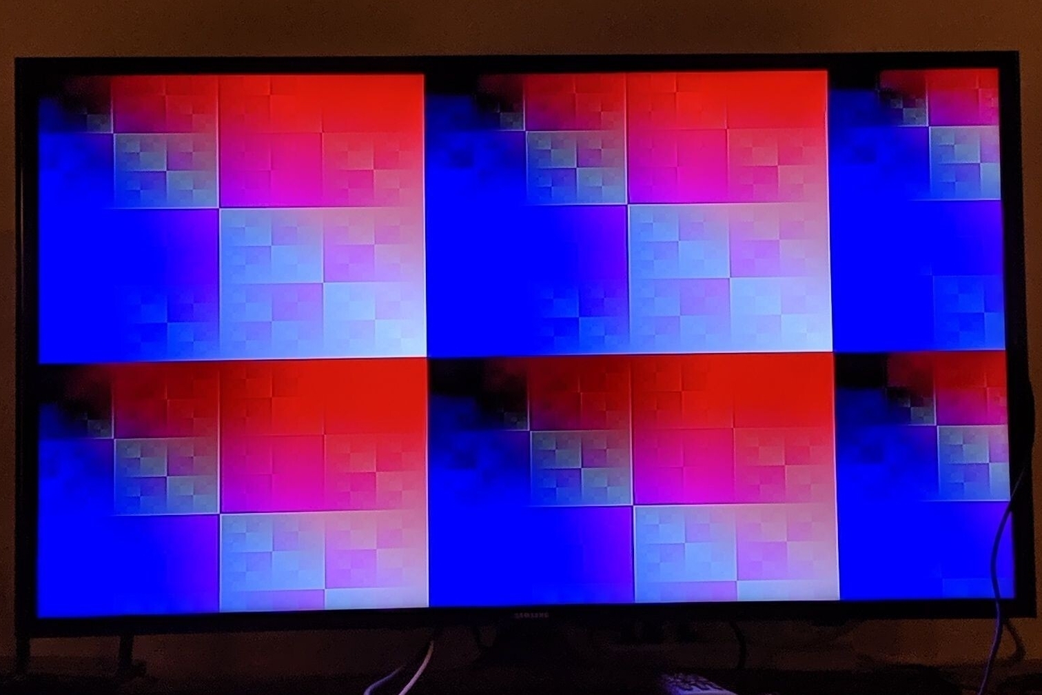 FPGA displaying a more interesting picture on TV